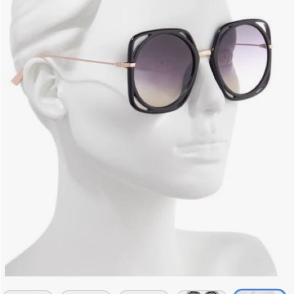 CHRISTIAN DIOR OVERSIZED UNIQUE BLACK FRAME FROM THE DIRECTIONS COLLECTION - Picture 10 of 16